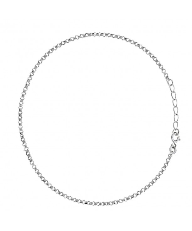 Sterling Silver Anklet Bracelet inches