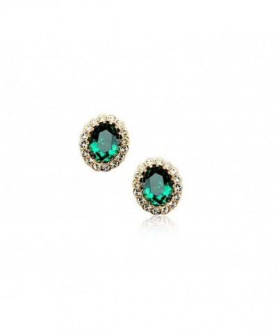 Emerald Swarovski Elements Zirconia Earrings