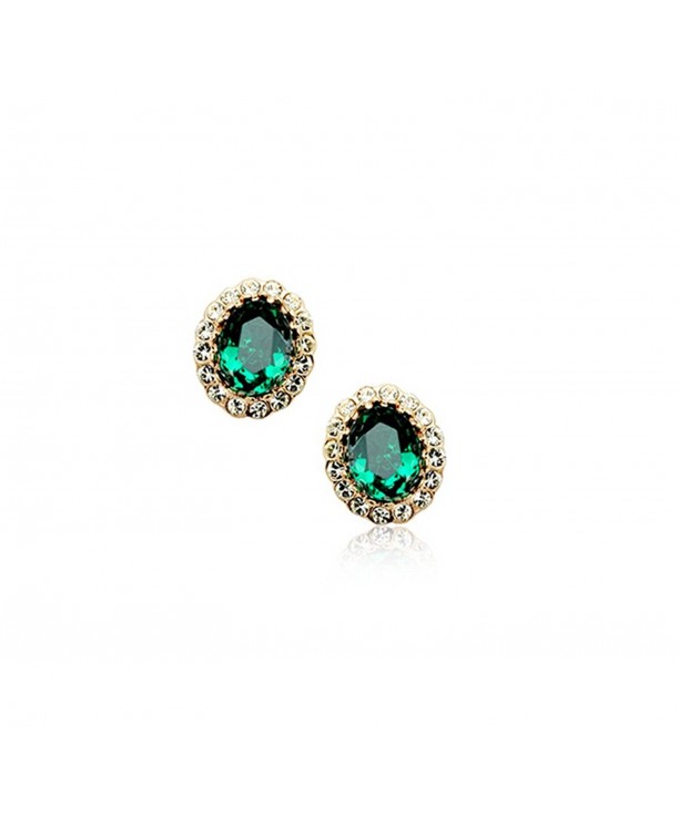 Emerald Swarovski Elements Zirconia Earrings
