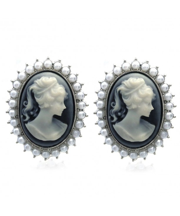 Light Cameo Earrings Fashion Jewelry