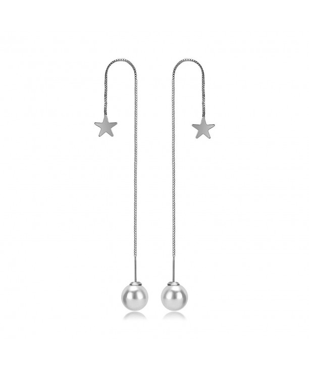 Sterling Silver Tassel Threader Earrings