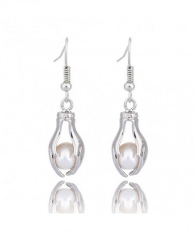 HENGSHENG Freshwater Cultured Pendant Earrings