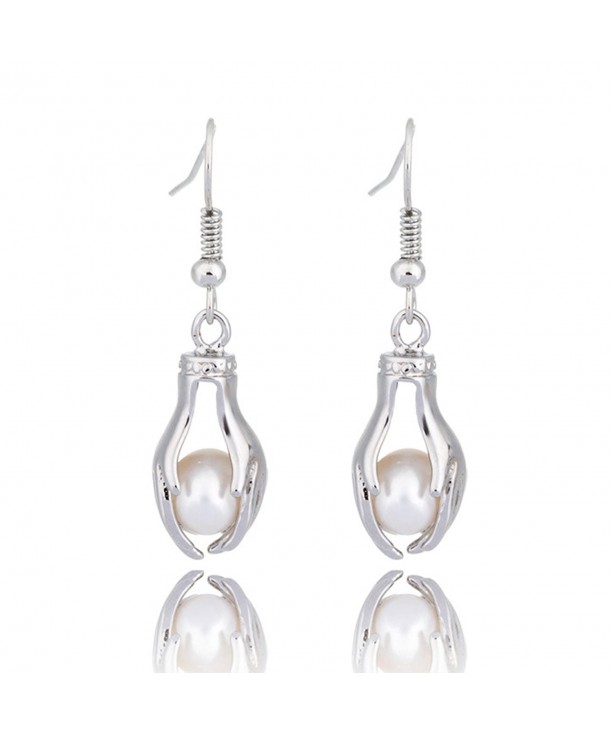 HENGSHENG Freshwater Cultured Pendant Earrings