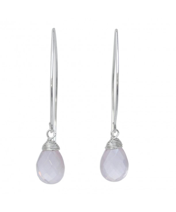 NOVICA Sterling Faceted Earrings Sublime