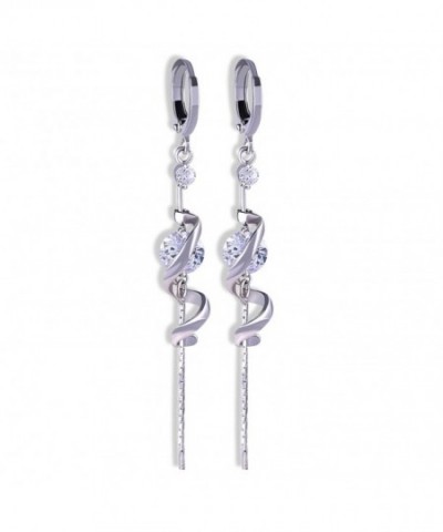 GULICX Zirconia Piercing Dangle Earrings