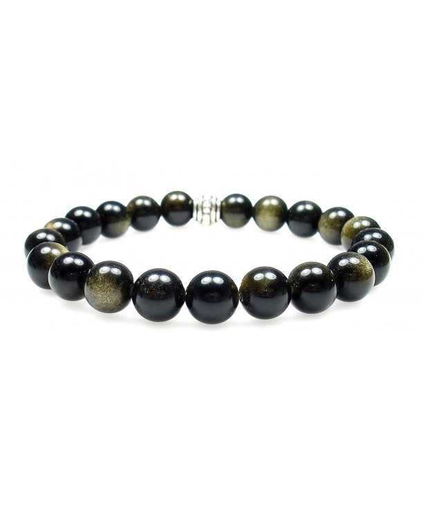 OBSIDIAN Genuine Crystal Gemstone Bracelet