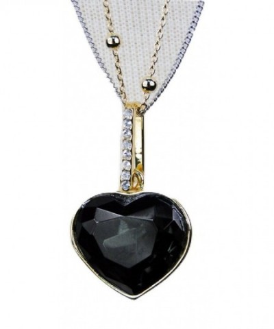 White Plated Swarovski Crystal Pendant