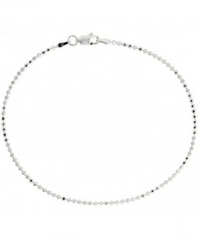 Sterling Silver Faceted Pallini Necklace