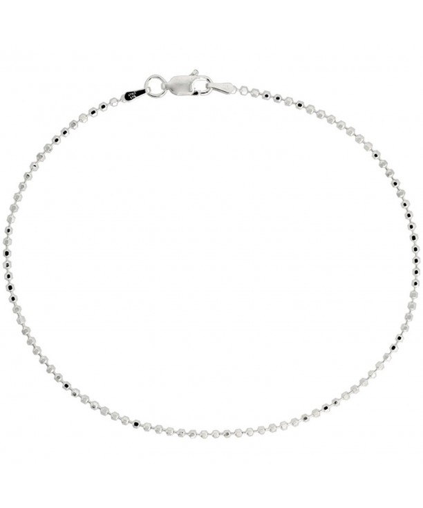 Sterling Silver Faceted Pallini Necklace