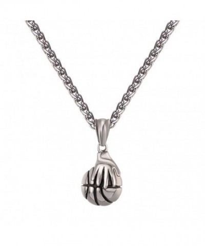 Basketball Necklace Stainless Playing Jewelry