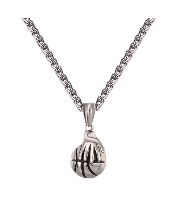 Basketball Necklace Stainless Playing Jewelry