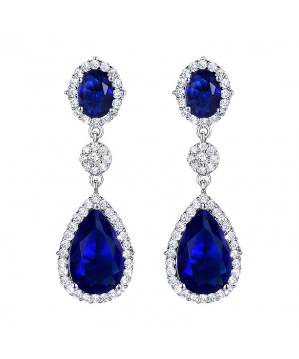 SELOVO Pierced Earrings Silver Zirconia