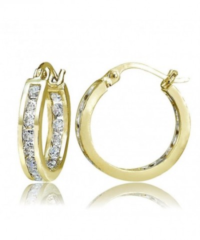 Hoops Loops Sterling Zirconia Channel Set