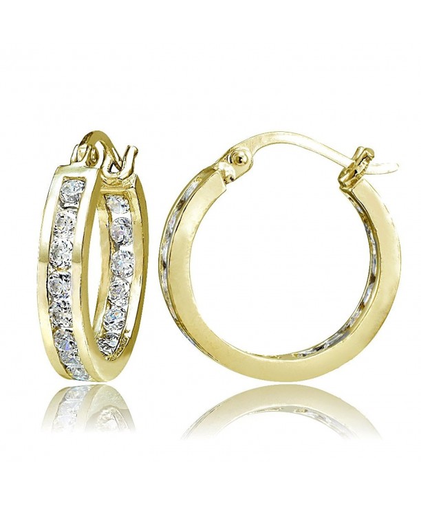 Hoops Loops Sterling Zirconia Channel Set