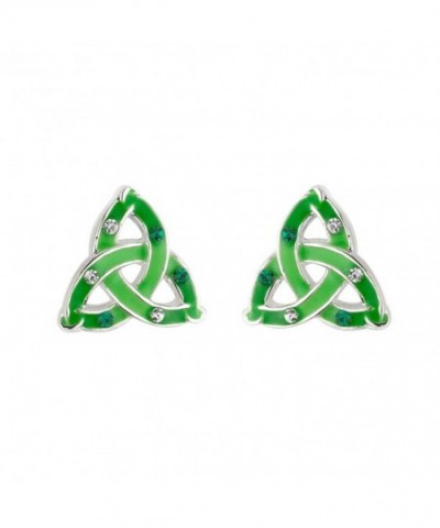 Lucky Trinity Earrings Enamel Crystal
