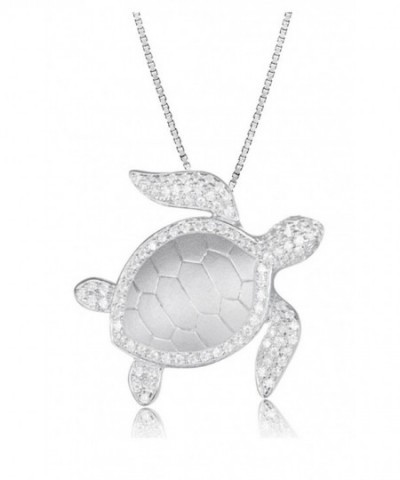 Sterling Silver Turtle Necklace Pendant