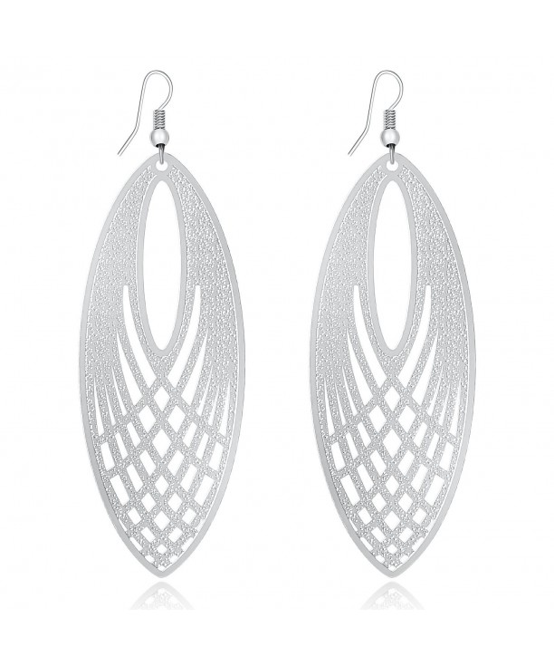 LY8 Filigree Lightweight Oversized Earrings