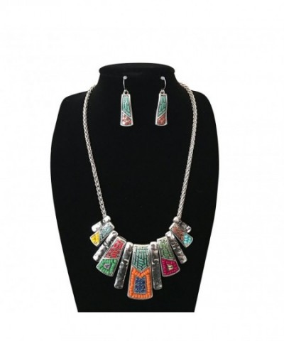 Mosaic American Southwest Turquoise Necklace