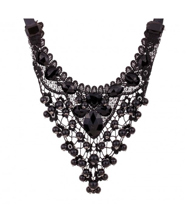 Yazilind Polyhedron Acrylic Statement Necklace