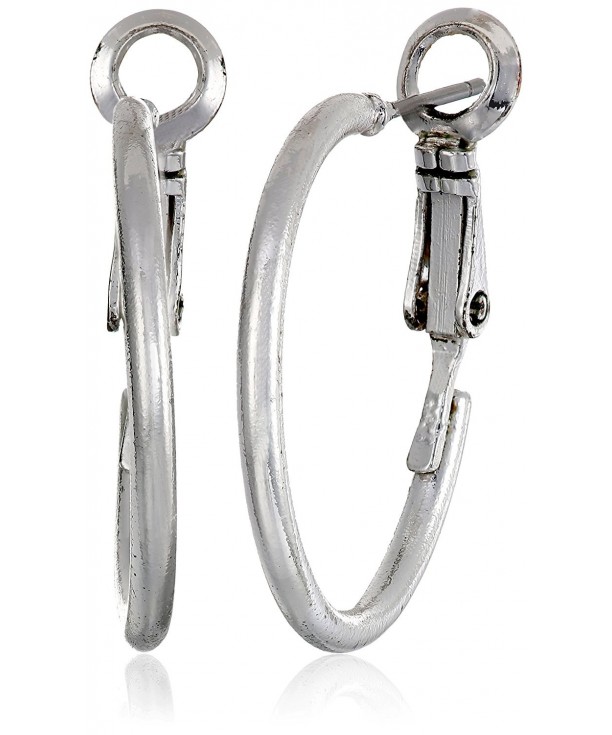 Womens Sterling Silver Clutchless Earrings