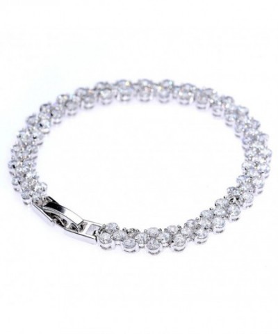 Plated Zircon Fashion Tennis Bracelet