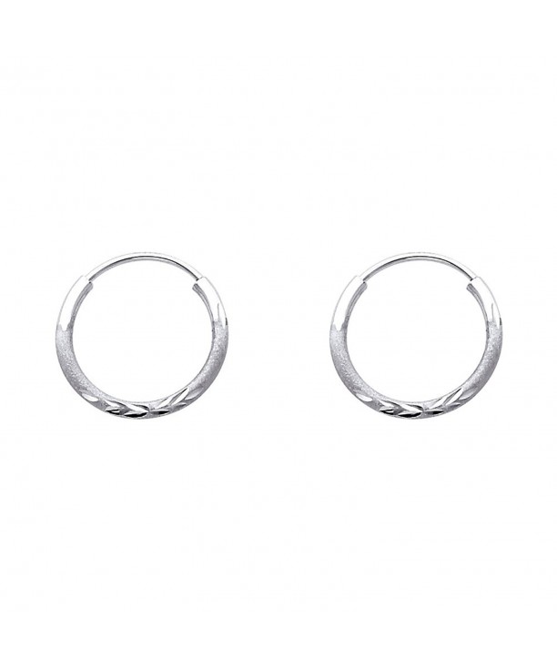 Diamond Polished Elegant Earrings Diameter