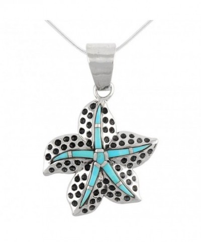 Turquoise Necklace Sterling different Starfish