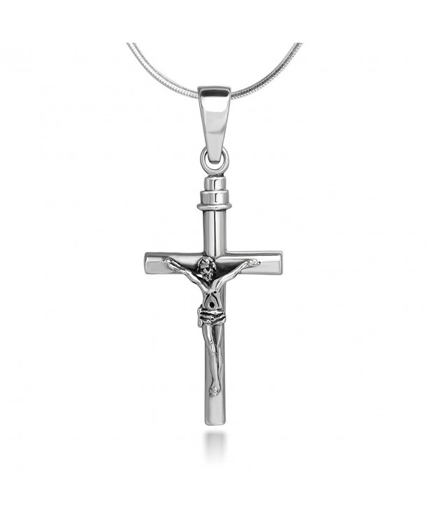 Sterling Silver Crucifix Pendant Necklace