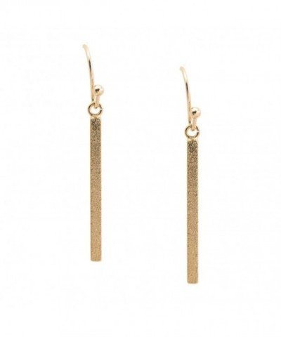 chelseachicNYC Handcrafted Brushed Vertical Earrings