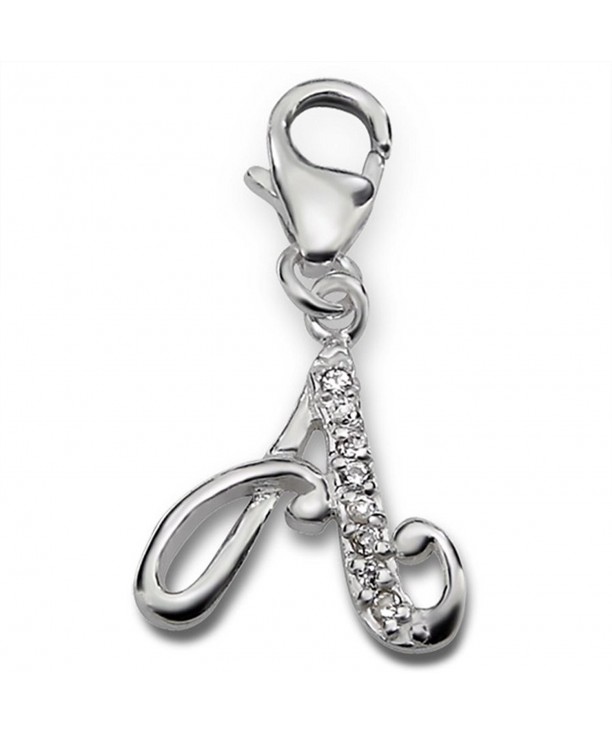 Alphabet Sterling Silver Bracelet Necklace