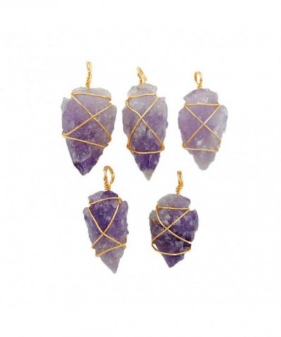 Amethyst Arrowhead Pendant Wrapped Exclusive