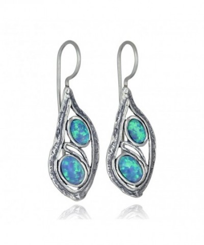 Sterling Teardrop Earrings Created Elegant