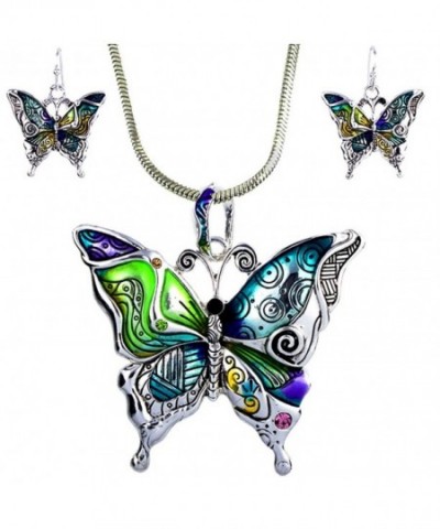 DianaL Boutique Beautiful Butterfly Necklace