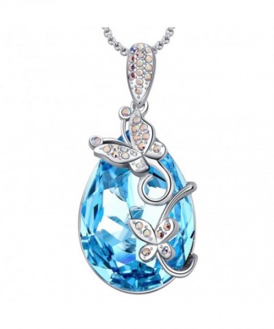 MEGA CREATIVE JEWELRY Aquamarine Butterfly