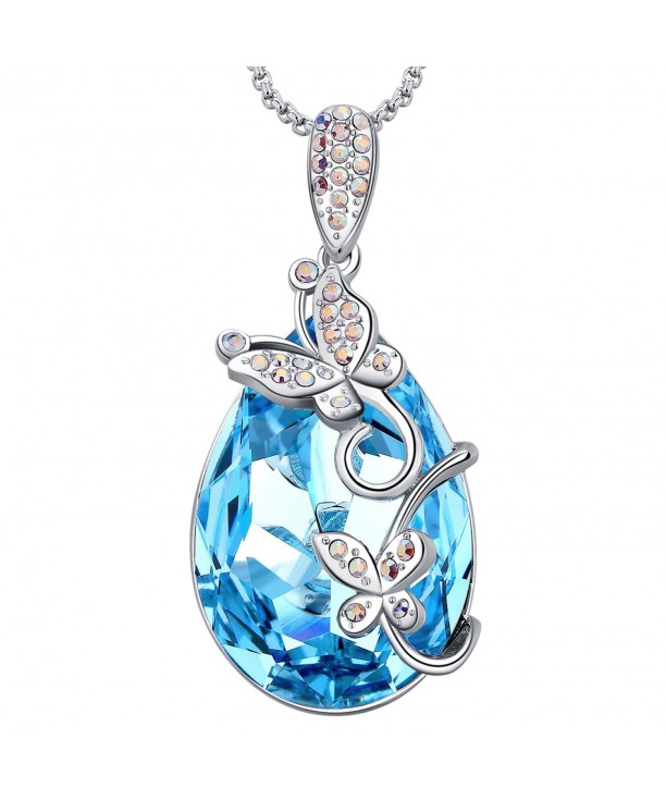 MEGA CREATIVE JEWELRY Aquamarine Butterfly