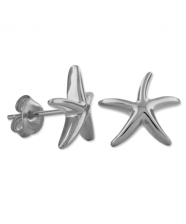 Sterling Silver Starfish Stud Earrings