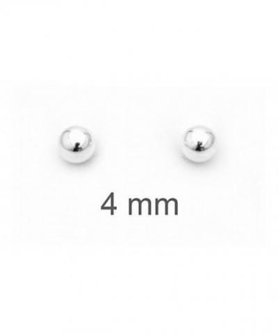 Sterling Silver Ball Stud Earrings