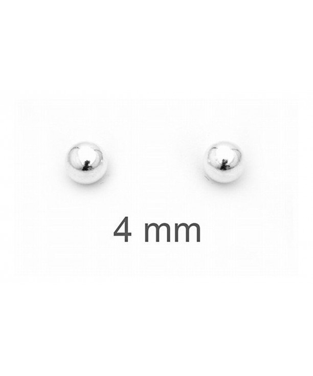 Sterling Silver Ball Stud Earrings