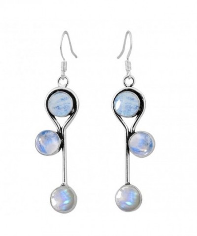 Moonstone Silver Earrings Sterling Jewelry