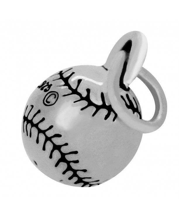 Sterling Silver Baseball Ball Charm