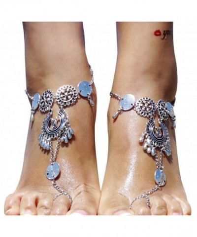 Bienvenu Tassels Bracelet Barefoot Sandals