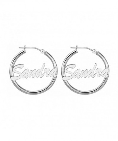 HACOOL Sterling Silver Personalized Earrings