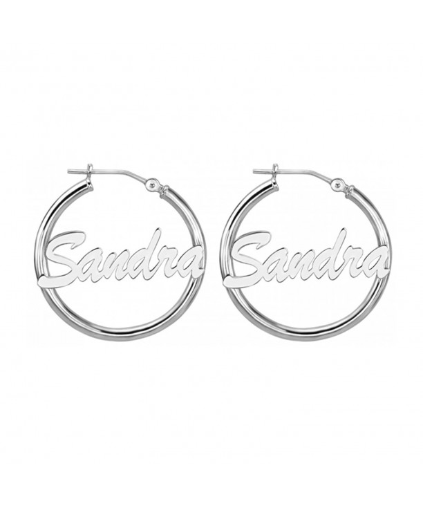 HACOOL Sterling Silver Personalized Earrings