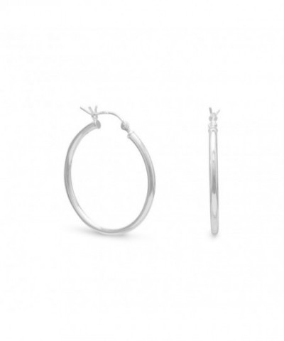 Sterling Silver Hoop Earrings Click