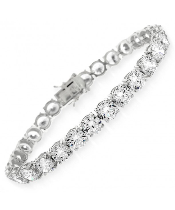 Sterling Silver Brilliant Cut Tennis Bracelet