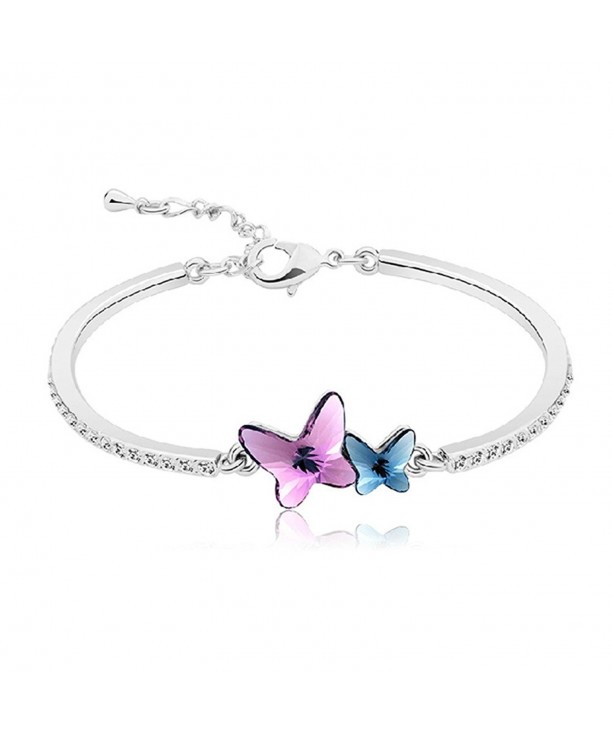 Swarvoski Crystal Butterfly Bracelet Girl BGG165