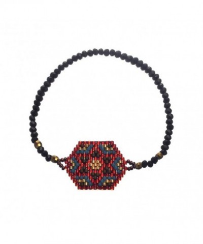 BeadChica Handmade Geometric Beaded Bracelet