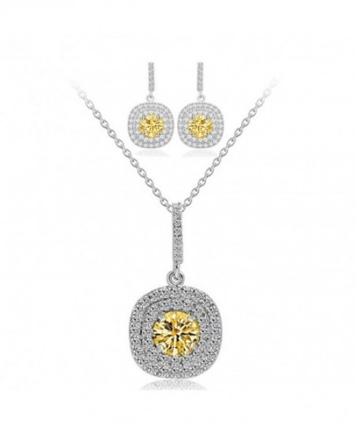 Bridal Rhinestone Necklace Earrings Jewelry