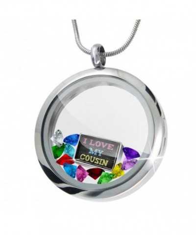 Floating Locket Chalkboard Cousin Crystals