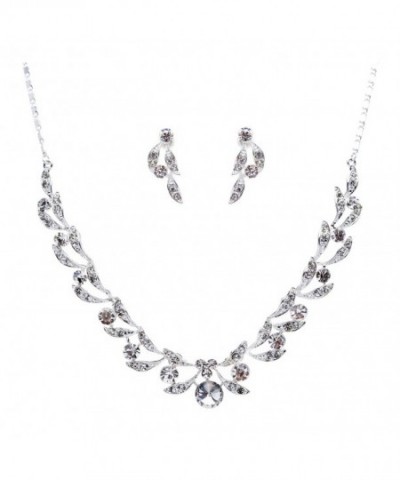 ACCESSORIESFOREVER Wedding Rhinestone Extravagant Necklace